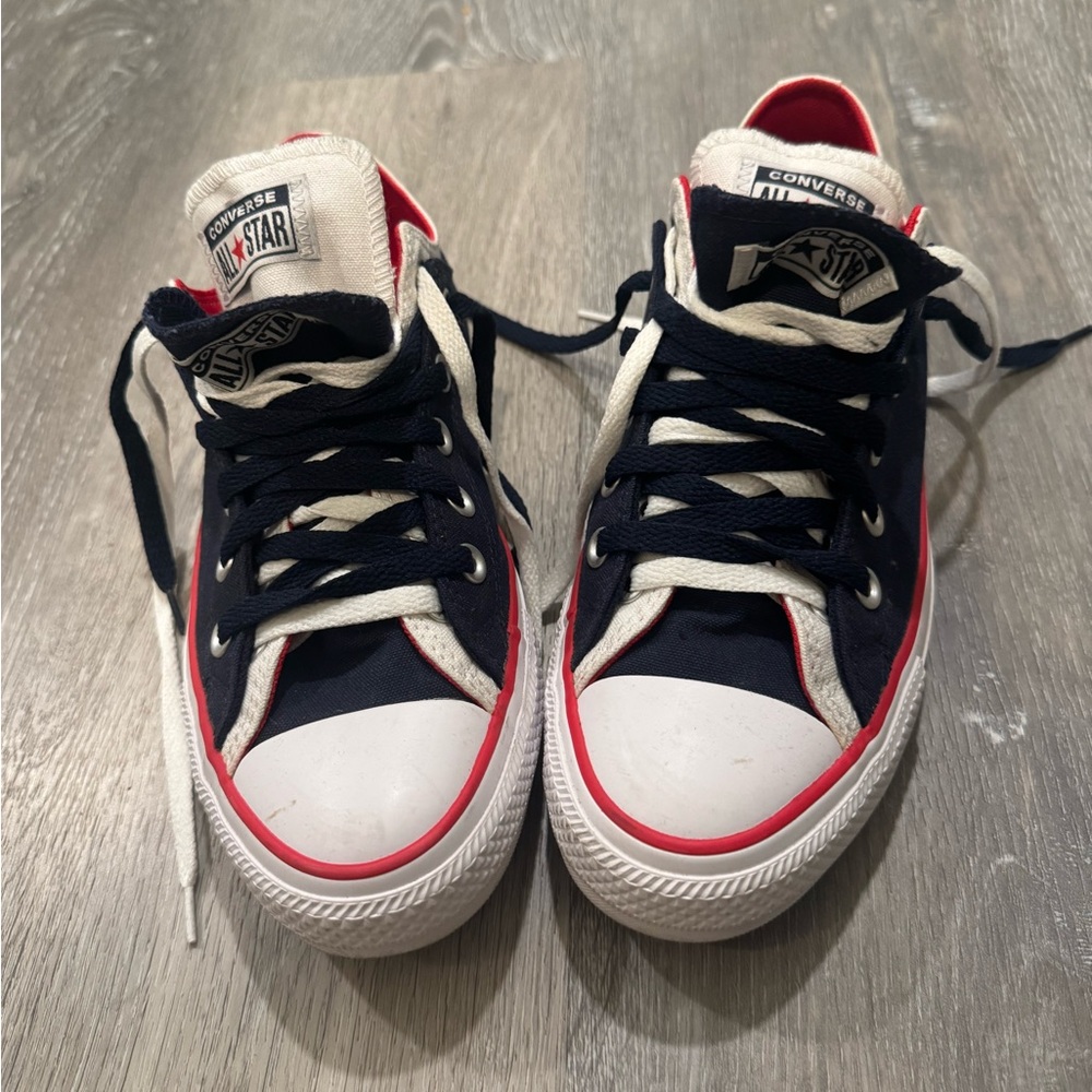 💙❤️🤍Converse Women Low Top Sneakers - Navy/White/Red